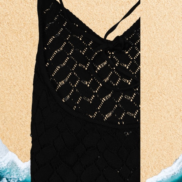 Billabong Black Halter Sundress swim cover up - Picture 2 of 2